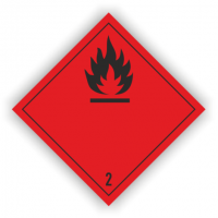 etichete pentru gaz inflamabil Clasa 2
